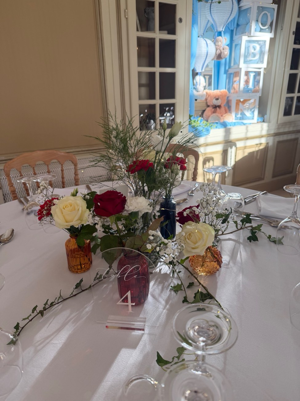 Décoration de mariage : Centre de table