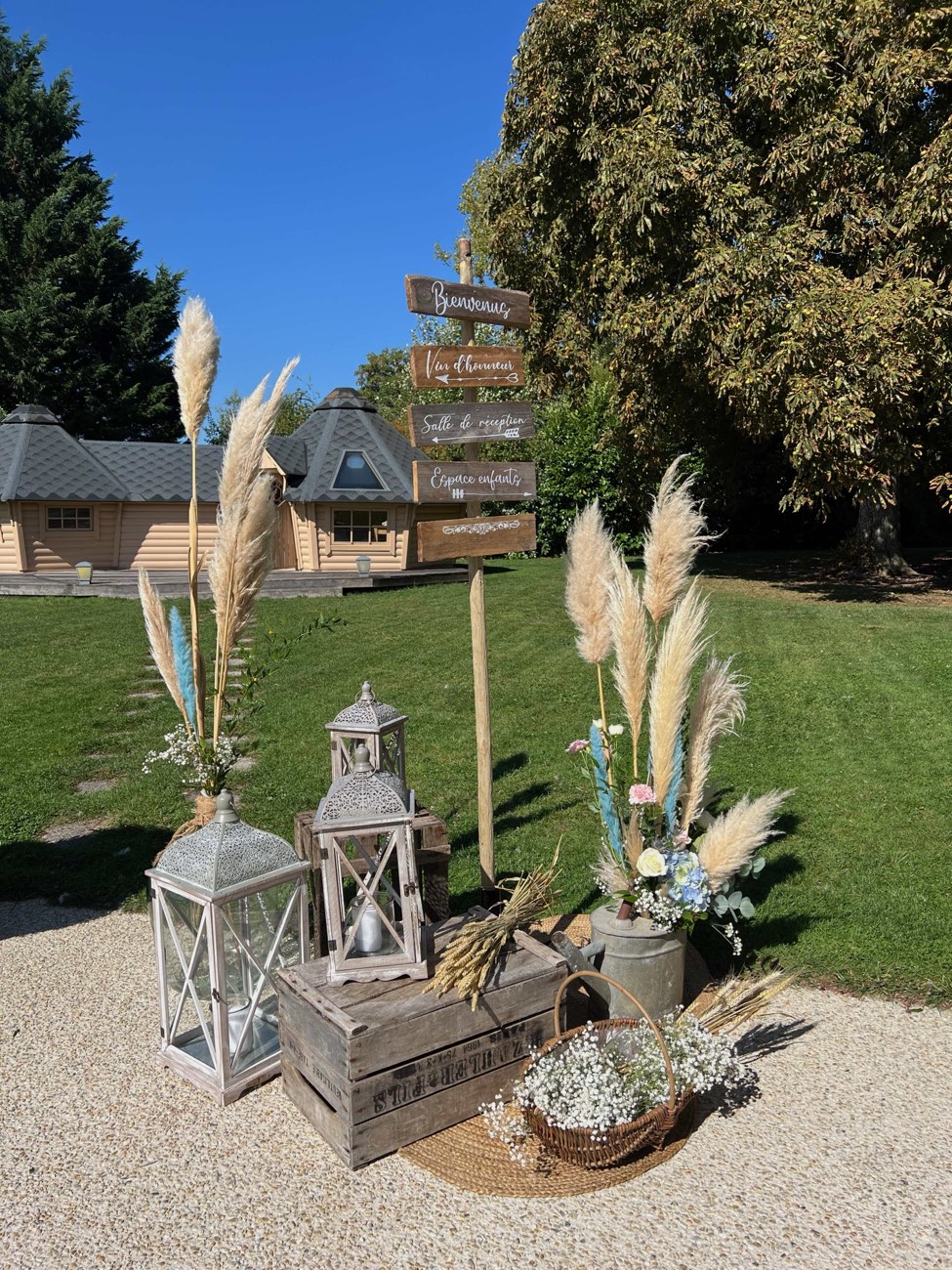 Décoration de mariage : Déco de bienvenue