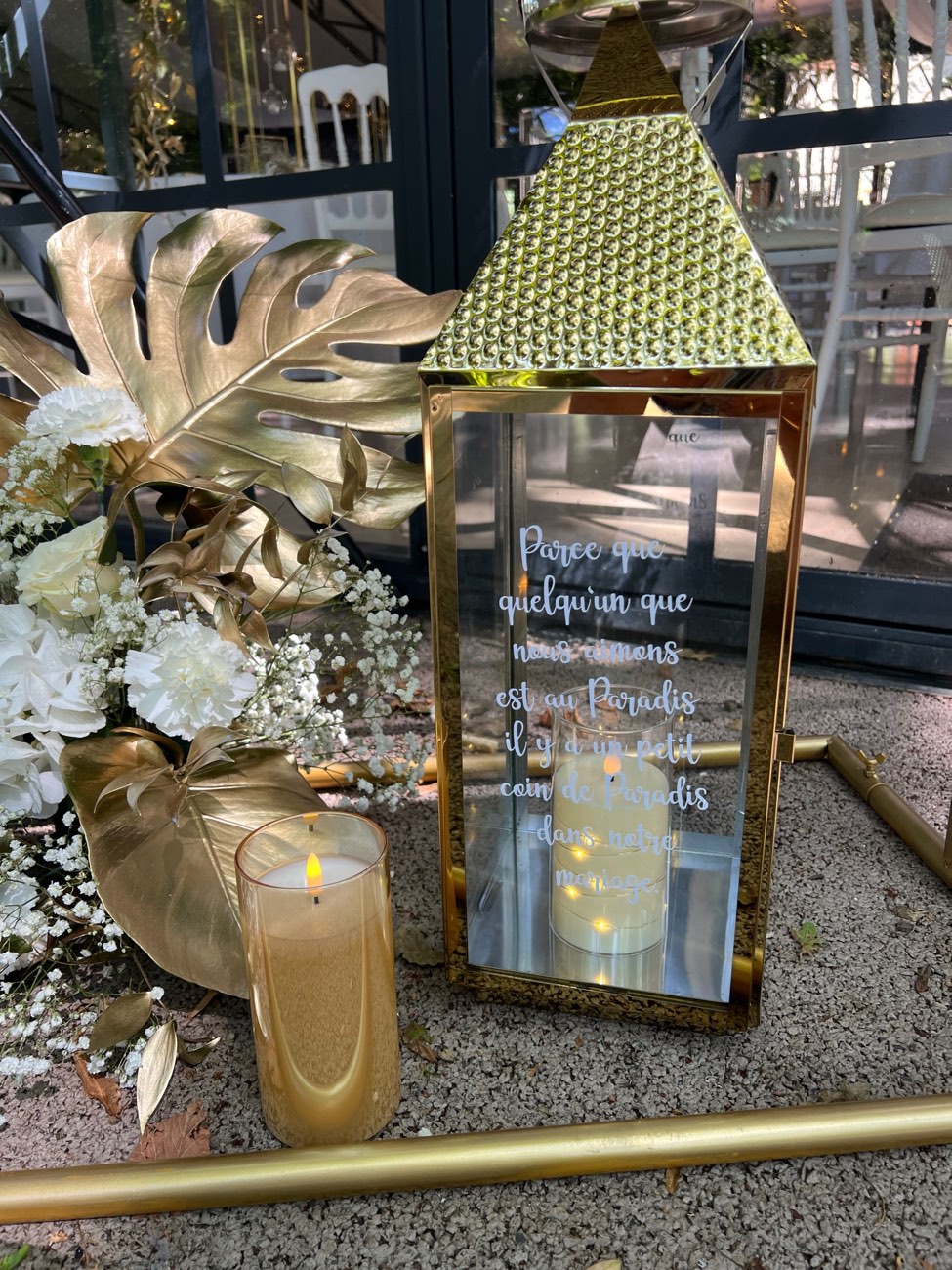 Décoration de mariage : Lanterne souvenirs