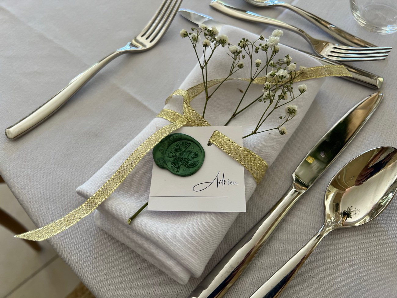 Décoration de mariage : Marque-place