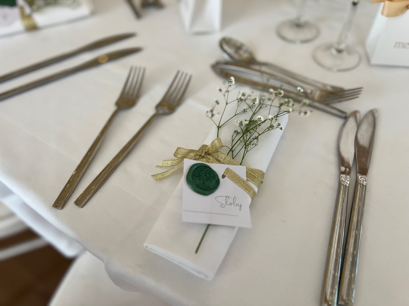 Décoration de mariage : Marque-place