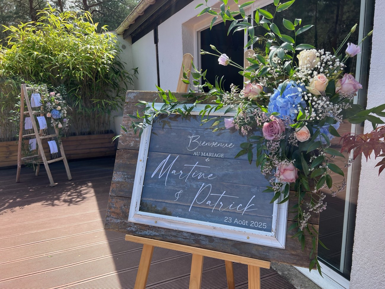 Décoration de mariage : Panneau de Bienvenue