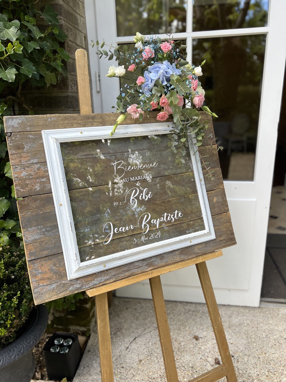 Décoration de mariage : Panneau de bienvenue