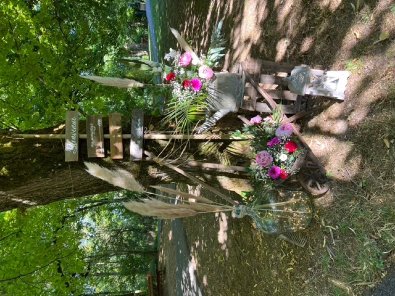 Décoration de mariage : Panneau directionnel