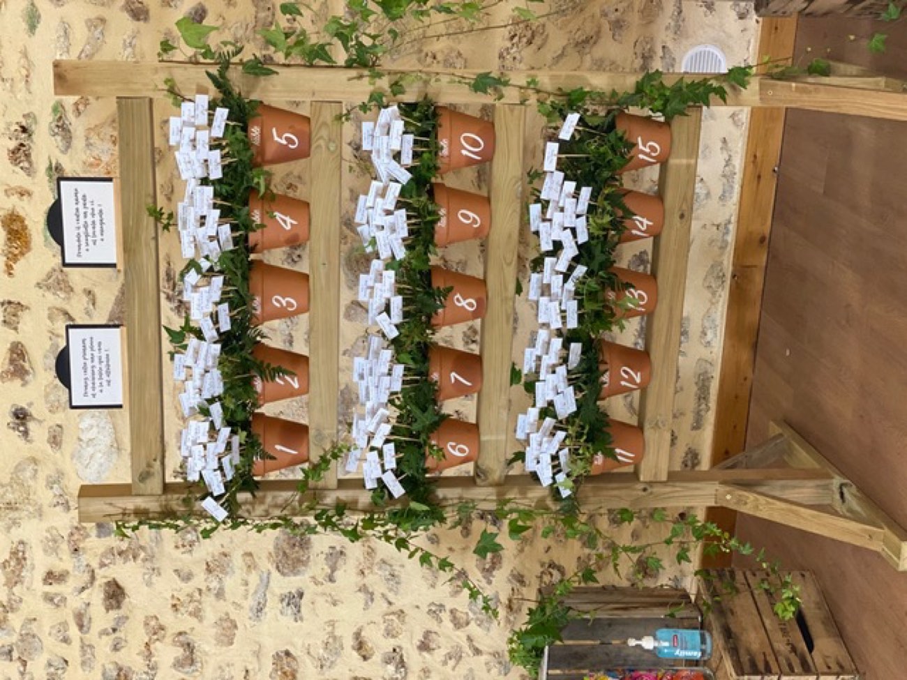 Décoration de mariage : Plan de table