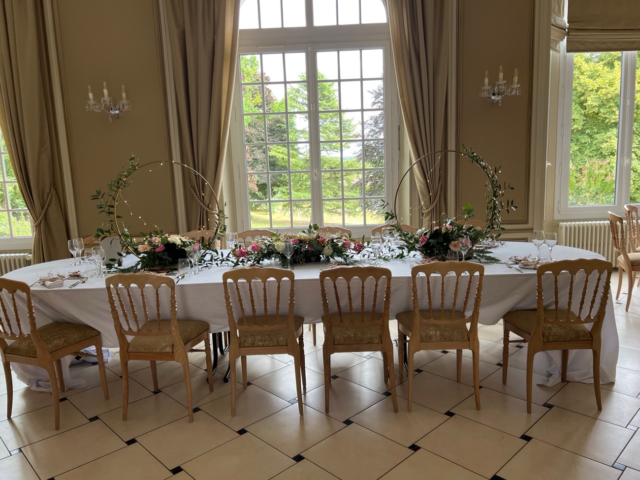 Décoration de mariage : Table d'honneur