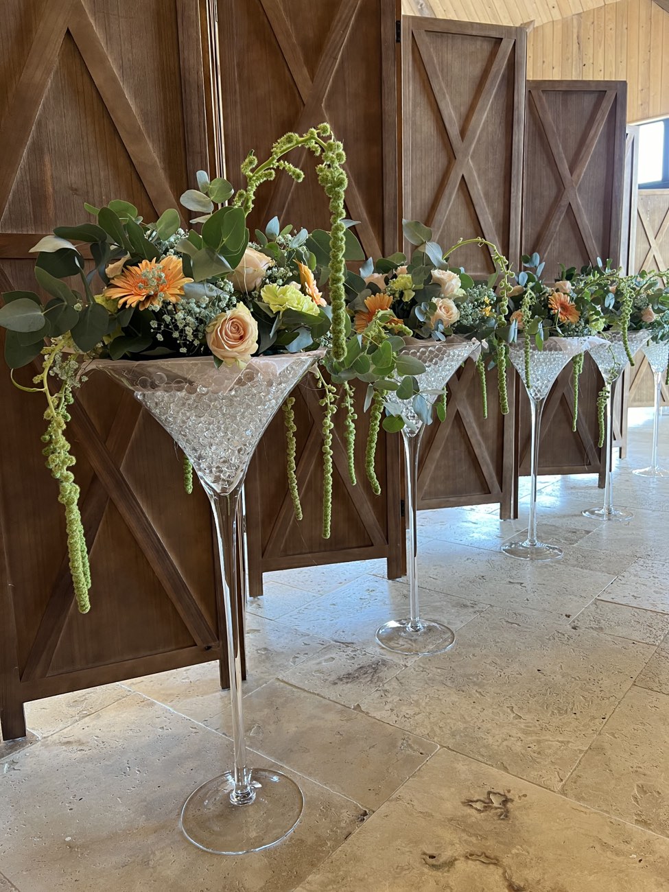 Décoration de mariage : Vase martini