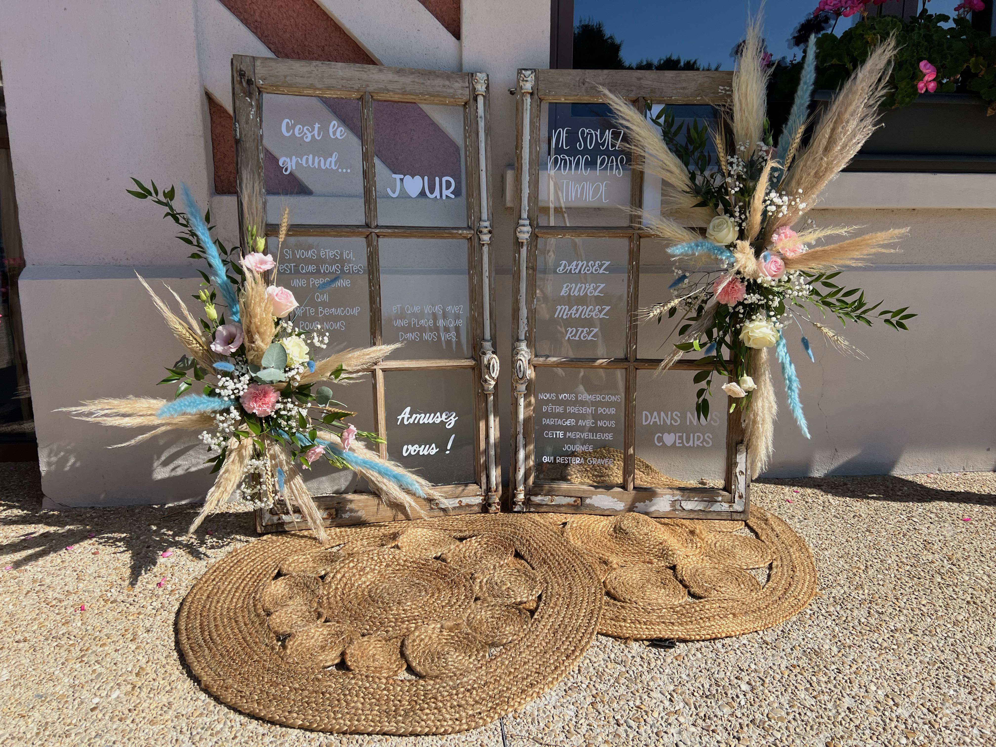 fenêtre anciennes et texte