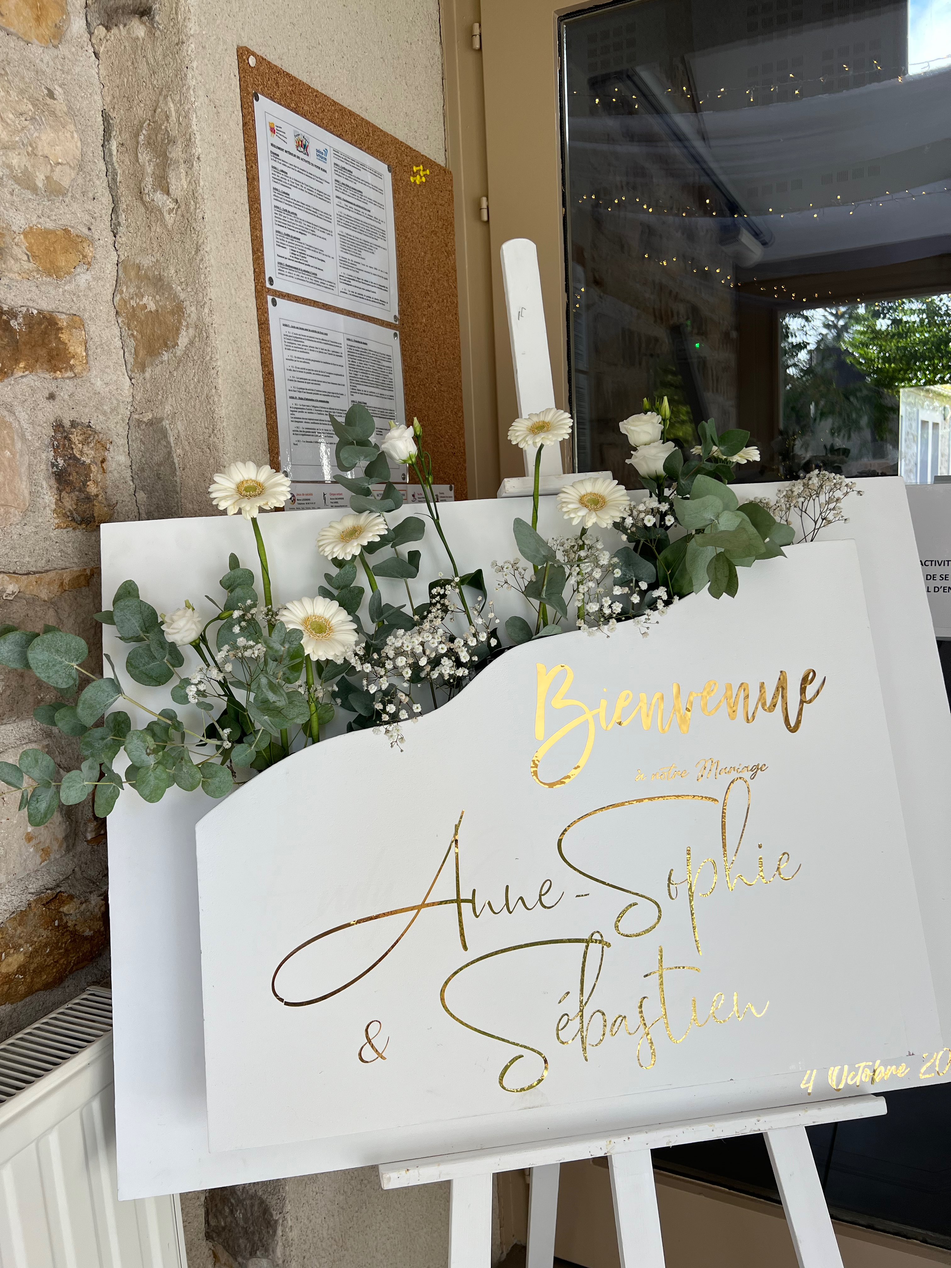 panneau de bienvenue